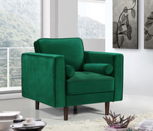 Load image into Gallery viewer, Emily Green Velvet Chair