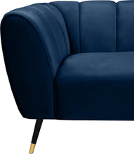 Load image into Gallery viewer, Beaumont Navy Velvet Chair