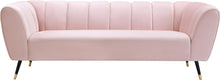 Load image into Gallery viewer, Beaumont Pink Velvet Sofa