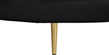 Load image into Gallery viewer, Circlet Black Velvet Round Sofa Settee