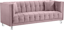 Load image into Gallery viewer, Mariel Pink Velvet Sofa