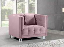 Load image into Gallery viewer, Mariel Pink Velvet Chair