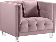Load image into Gallery viewer, Mariel Pink Velvet Chair
