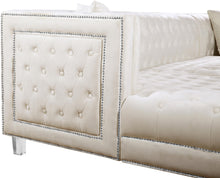 Load image into Gallery viewer, Moda Cream Velvet 3pc. Sectional