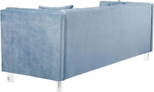 Load image into Gallery viewer, Mariel Sky Blue Velvet Sofa