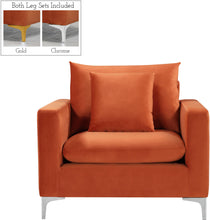 Load image into Gallery viewer, Naomi Cognac Velvet Chair