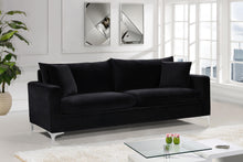 Load image into Gallery viewer, Naomi Black Velvet Sofa