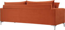 Load image into Gallery viewer, Naomi Cognac Velvet Sofa