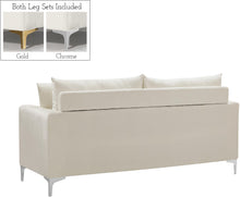 Load image into Gallery viewer, Naomi Cream Velvet Loveseat