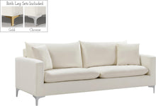 Load image into Gallery viewer, Naomi Cream Velvet Sofa