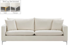 Load image into Gallery viewer, Naomi Cream Velvet Sofa