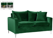 Load image into Gallery viewer, Naomi Green Velvet Loveseat