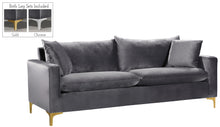 Load image into Gallery viewer, Naomi Grey Velvet Sofa