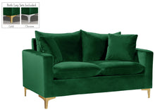 Load image into Gallery viewer, Naomi Green Velvet Loveseat