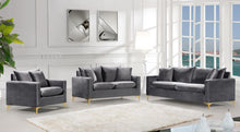 Load image into Gallery viewer, Naomi Grey Velvet Sofa