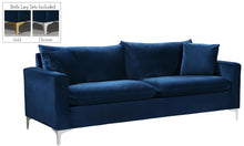 Load image into Gallery viewer, Naomi Navy Velvet Sofa