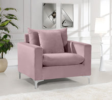 Load image into Gallery viewer, Naomi Pink Velvet Chair