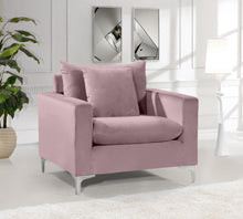 Load image into Gallery viewer, Naomi Pink Velvet Chair