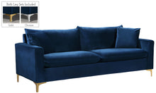 Load image into Gallery viewer, Naomi Navy Velvet Sofa