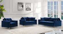 Load image into Gallery viewer, Naomi Navy Velvet Sofa