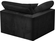 Load image into Gallery viewer, Cozy Black Velvet Chair