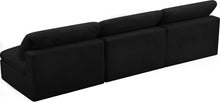 Load image into Gallery viewer, Cozy Black Velvet Cloud Modular Armless Sofa