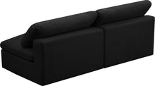 Load image into Gallery viewer, Cozy Black Velvet Cloud Modular Armless Sofa