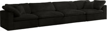 Load image into Gallery viewer, Cozy Black Velvet Cloud Modular Sofa