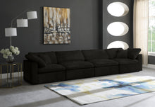 Load image into Gallery viewer, Cozy Black Velvet Cloud Modular Sofa