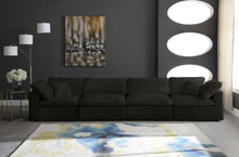 Load image into Gallery viewer, Cozy Black Velvet Cloud Modular Sofa