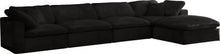 Load image into Gallery viewer, Cozy Black Velvet Cloud Modular Sectional