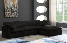 Load image into Gallery viewer, Cozy Black Velvet Cloud Modular Sectional