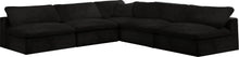 Load image into Gallery viewer, Cozy Black Velvet Cloud Modular Sectional