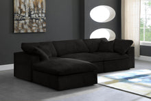 Load image into Gallery viewer, Cozy Black Velvet Cloud Modular Sectional