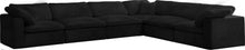Load image into Gallery viewer, Cozy Black Velvet Cloud Modular Sectional