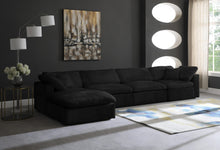 Load image into Gallery viewer, Cozy Black Velvet Cloud Modular Sectional