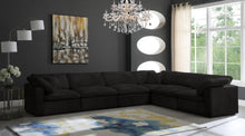 Load image into Gallery viewer, Cozy Black Velvet Cloud Modular Sectional