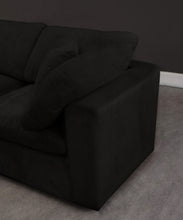 Load image into Gallery viewer, Cozy Black Velvet Cloud Modular Sectional