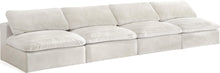 Load image into Gallery viewer, Cozy Cream Velvet Cloud Modular Armless Sofa