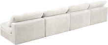 Load image into Gallery viewer, Cozy Cream Velvet Cloud Modular Armless Sofa