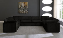 Load image into Gallery viewer, Cozy Black Velvet Cloud Modular Sectional