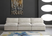 Load image into Gallery viewer, Cozy Cream Velvet Cloud Modular Armless Sofa