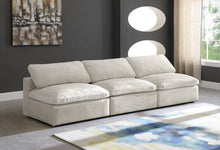 Load image into Gallery viewer, Cozy Cream Velvet Cloud Modular Armless Sofa