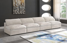 Load image into Gallery viewer, Cozy Cream Velvet Cloud Modular Armless Sofa