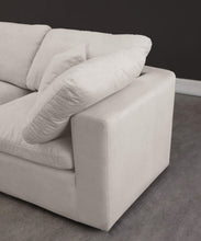 Load image into Gallery viewer, Cozy Cream Velvet Cloud Modular Armless Sofa