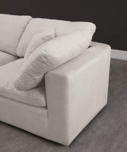 Load image into Gallery viewer, Cozy Cream Velvet Cloud Modular Armless Sofa