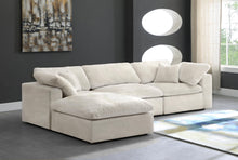 Load image into Gallery viewer, Cozy Cream Velvet Cloud Modular Sectional