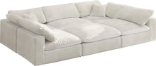 Load image into Gallery viewer, Cozy Cream Velvet Cloud Modular Sectional