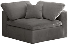 Load image into Gallery viewer, Cozy Grey Velvet Chair