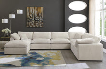 Load image into Gallery viewer, Cozy Cream Velvet Cloud Modular Sectional